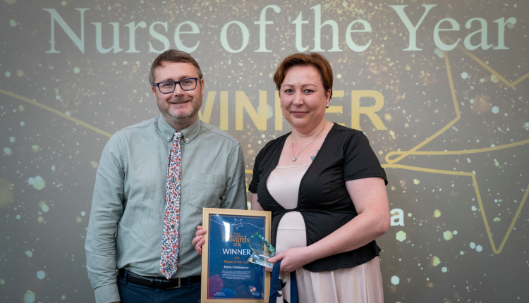 Chestnut Court celebrates Nurse of the Year Winner Maria Chlebakova
