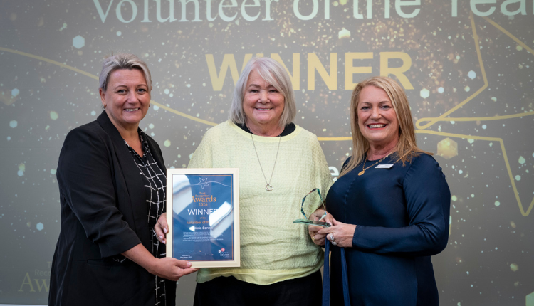 St Wilfrid’s Priory celebrates Volunteer of the Year Gloria Sennitt at Trust Recognition Wards