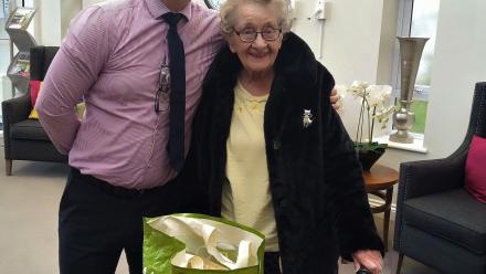 Vera with Waitrose Bag