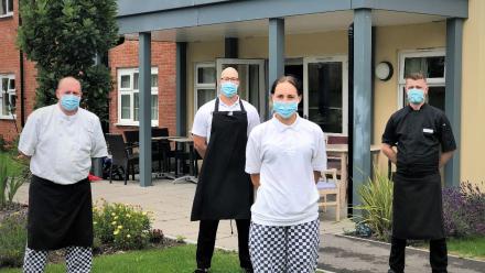Kitchen team at Grace Care Centre
