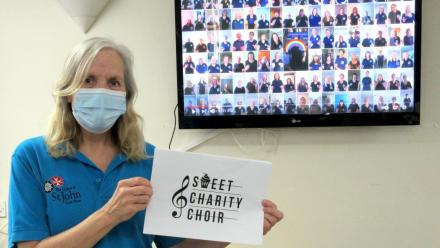 Penny and the Sweet Charity Choir performance