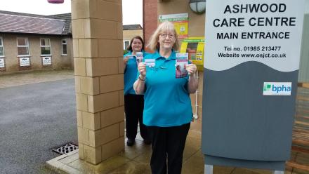 Natalie and Natasha after their COVID-19 vaccinations