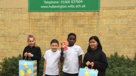 Hullavington School pupils Easter treat