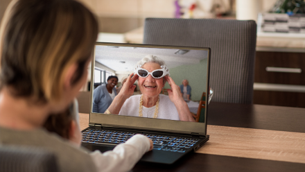 Virtual visit at an OSJCT care home
