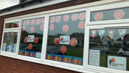 Volunteers Week Window Display