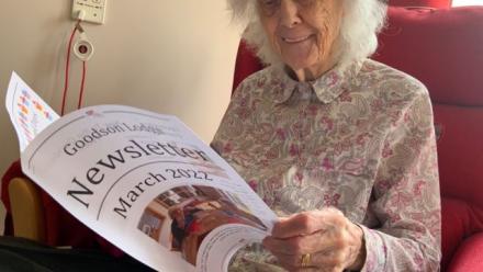 Violet reading newsletter