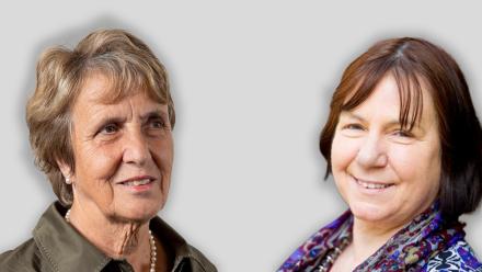 Dr Anne de Bono (L) and Professor Jill Manthorpe (R) recognised in Queen's Jubilee Birthday Honours list