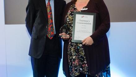 Chairman Mark Everard with Amy Thorne