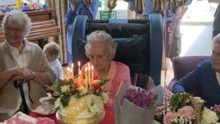 Mary turns 100 at OSJCT Stirlings