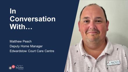 Edwardstow Court Care Centre Deputy Home Manager Matthew Peach