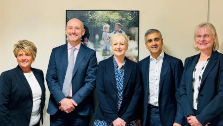 l-r Caroline Dunagan, Dan Hayes, Jacqui Roynon, Narinder Singh, Karen Southern