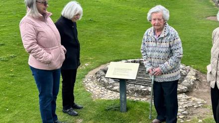 Residents visiting Old Sarum