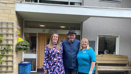Gerry Watkins with Sharon Dewsbury and Helen Dearing of Paternoster House