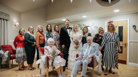 L-R: Sirlene Heenan, Ellis Breach, Patricia Pita, Hannah Hussain, Helen Dearing, James Peden, Grace Peden, Vilma Collaku, Rachel Smith, Tania Silva, and Josie Griffiths, Eddie Griffiths (seated).