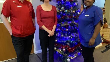 MP Annalise Dodds visited Townsend House, alongside Harry Chant, Head of Care and Carol Munkonge, Care Leader