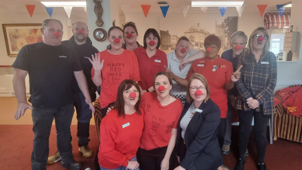 Westgate House support Comic Relief through bake sale and telling jokes.