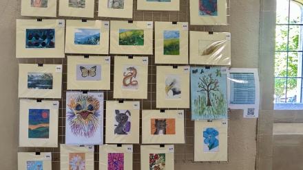 Residents' artwork is displayed during Oxfordshire Artweeks
