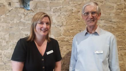 Head of Volunteering Catherine and volunteer Graham