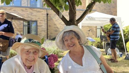 Vera and Isobel enjoy Goodson's party