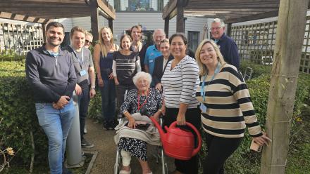 OSJCT Commercial and Procurement Team join The Lakes to offer a helping hand in the garden