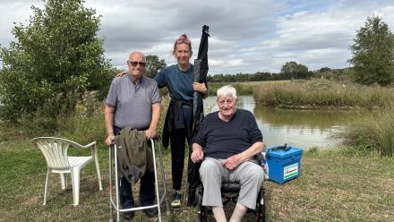 life doesn’t stop once someone moves into a care home - personal passions and lifelong Fishing trip to Nell Bridge Fishery in Banbury as part of the home’s Residents’ Wishes initiative.