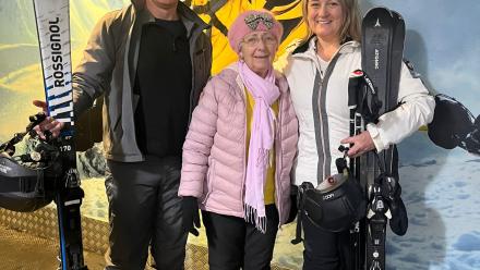 Oxford Care Home Resident Takes to the Slopes for the First Time at 83