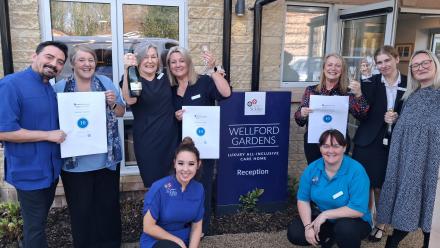 Wellford Gardens celebrates a perfect score on carehome.co.uk