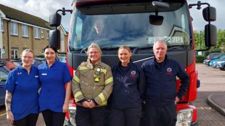 Thame fire fighters bring community spirit to Meadowcroft