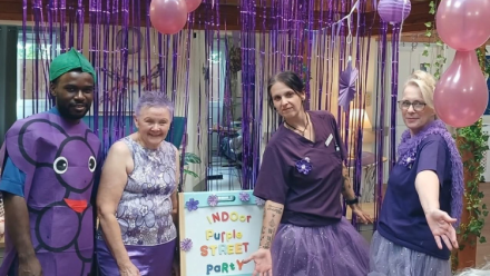 Bemerton Lodge goes purple for World Alzheimer’s Month