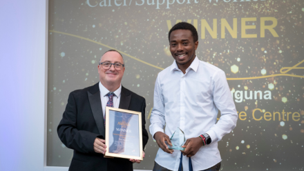 Celebrating Excellence as Paul Njuguna is named Carer/Support Worker of the Year at the Trust Recognition Awards