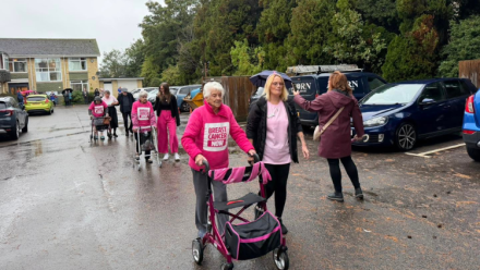 Marden Court residents step out for Breast Cancer Now in inspiring Sponsored Walk